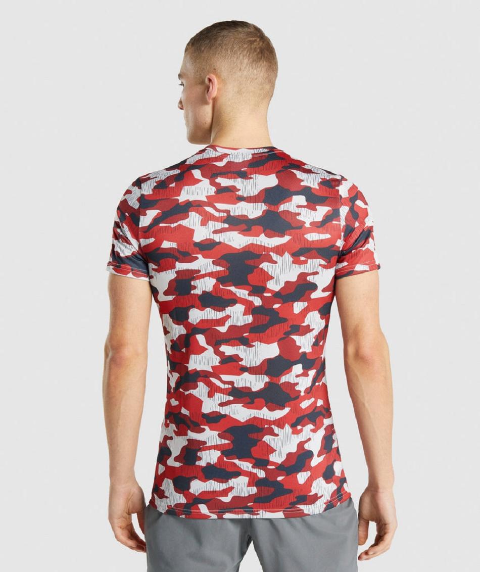 T Shirts Gymshark Arrival Hombre Rojas | CO 3370RVD